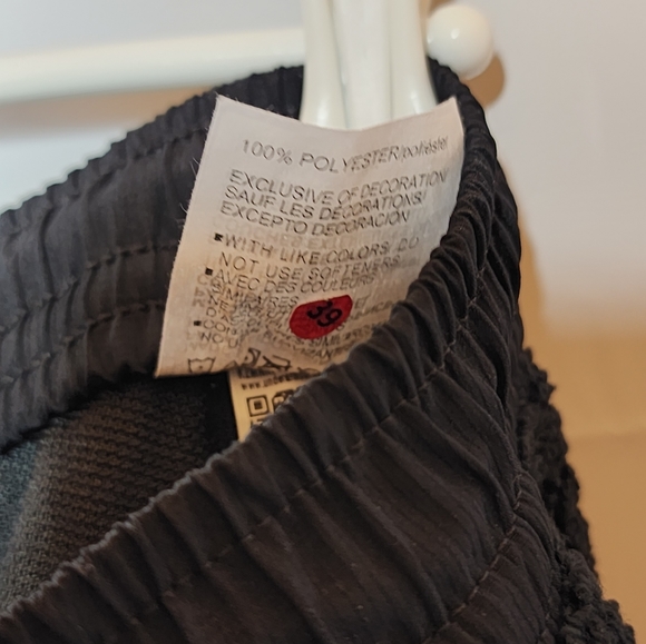 Under Armour Mission Pants Black Medium Loose Fit Fleece Pockets Drawstring - Picture 11 of 14